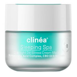 Clinea Water Crush Sleeping Spa De-Stress Cream-Mask Balm Προσώπου Νυκτός για Ενυδάτωση με Υαλουρονικό Οξύ 50ml