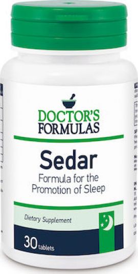 Doctor's Formulas Sedar Φόρμουλα Ύπνου 30caps Συμπλήρωμα Διατροφής, Φόρμουλα Ύπνου