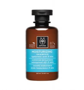 Apivita Holistic Hair Care Moisturizing Shampoo with Hyaluronic Acid & Aloe 250ml
