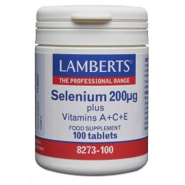 Lamberts Selenium 200μg plus vit. A+C+E 100 tabs