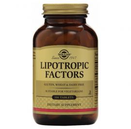 Solgar Lipotropic Factors, Συμπλήρωμα για την Αντιμετώπιση του Αυξημένου Σωματικoύ Βάρους & τη Διάσπαση Λίπους, 100 Ταμπλέτες