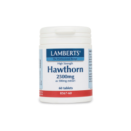 Lamberts Hawthorn 2500mg, Εκχύλισμα Κράταιγου με Αγγειοδρασταλτική Δράση για την Ενίσχυση της Υγείας της Καρδιάς, 60tabs