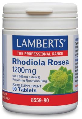 Lamberts Rhodiola Rosea 1200mg, Ενίσχυση του Οργανισμού σε Καταστάσεις Υψηλού Στρες 90 ταμπλέτες