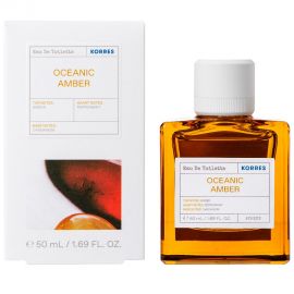 Korres Oceanic Amber Eau de Toilette Ανδρικό Άρωμα Νότες Amber Cardamom Peppermint 50ml