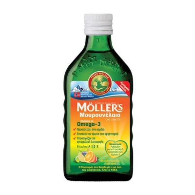 Moller's Μουρουνέλαιο Tutti Frutti 250ml Προστατεύστε τη Καρδιά και Ενισχύστε την Άμυνα του 