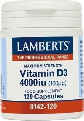 Lamberts Vitamin D3 4000iu (100mg) 120caps