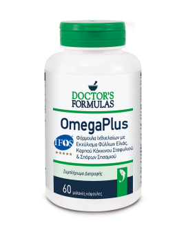 Doctor's Formulas Omega Plus Φόρμουλα Ιχθυέλαιων με Εκχύλισμα Φύλλων Ελιάς, Καρπού Κόκκινου Σταφυλιού & Σπόρων Σησαμιού, 60 caps