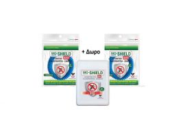 Menarini Mo-Shield Εντομοαπωθητικά Βραχιόλια για Παιδιά Γαλάζια & Απωθητικό Υγρό για Κουνούπια & Σκνίπες 17ml 2τμχ