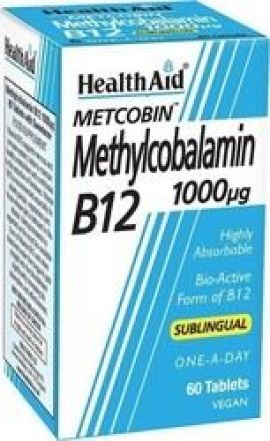 Health Aid Metcobin Methylcobalamin B12 1000mg 60 Ταμπλέτες