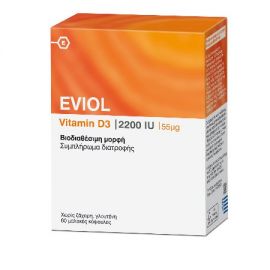 Eviol Vitamin D3 2200iu 55mcg 60caps
