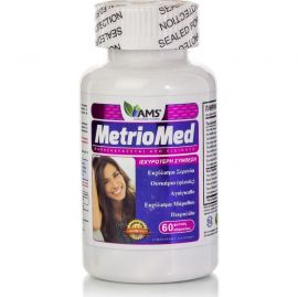 AMS MetrioMed Συμπλήρωμα Διατροφής για την Ορμονική Ισορροπία και το Αναπαραγωγικό Σύστημα της Γυναίκας 60 Φυτικές Κάψουλες