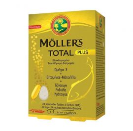 Molle's Total Plus Συμπλήρωμα Διατροφής 28 Κάψουλες & 28 Ταμπλέτες