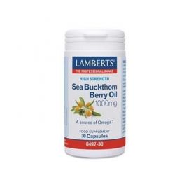 Lamberts Sea Buckthorn Berry Oil 1000mg Συμπλήρωμα Διατροφής Ιπποφαές 1000mg 30 κάψουλες