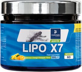 MyElements Sports Lipo x7 Συμπλήρωμα Διατροφής για Ενίσχυση του Μεταβολισμού & Αύξηση των Καύσεων, 300gr
