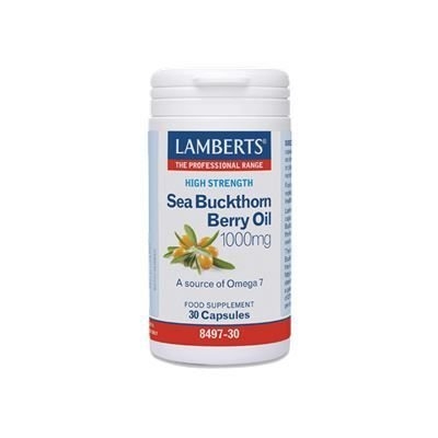 Lamberts Sea Buckthorn Berry Oil 1000mg Συμπλήρωμα Διατροφής Ιπποφαές 1000mg 30 κάψουλες