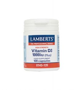 Lamberts VITAMIN D3 1000iu 120tabs