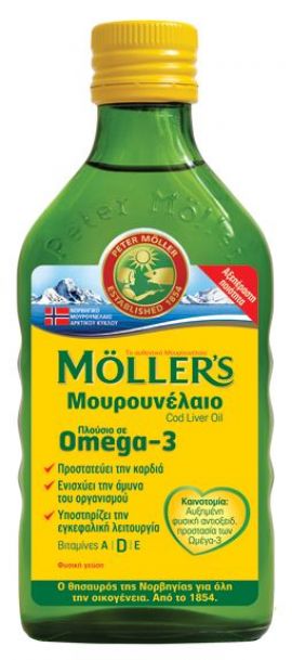 Moller's Μουρουνέλαιο Natural 250ml Προστατεύστε τη Καρδιά και Ενισχύστε την Άμυνα του 
