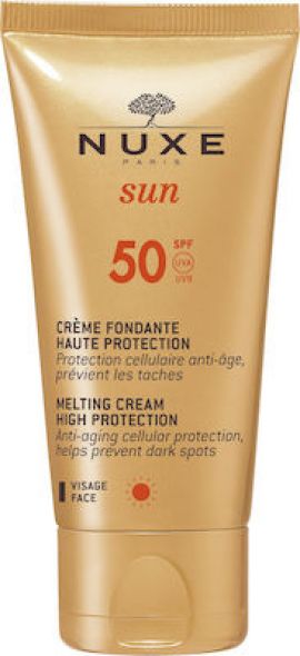 Nuxe Sun Melting Cream High Protection SPF50 Αντηλιακή Κρέμα Προσώπου, 50ml