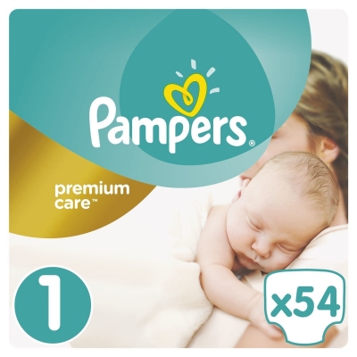 Premium Care Πάνες Μέγεθος 1 (Newborn) 2-5 κg 54 Πάνες